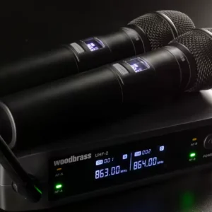 location Système sans fil double micro main Woodbrass UHF 2M-Multi