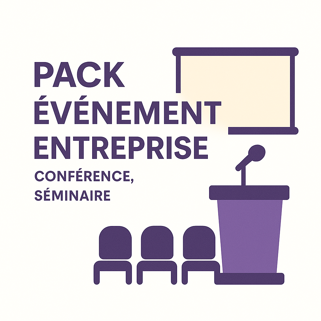 Pack Événement Entreprise – Conférence, Séminaire, Présentation 50-200 personnes